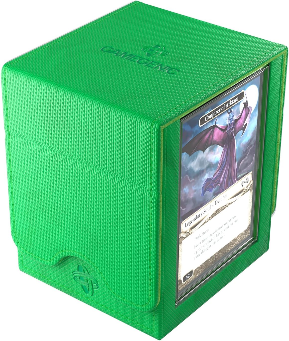 Gamegenic | Squire Plus 100+ XL Convertible Green Commander Deck Box | Card Holder