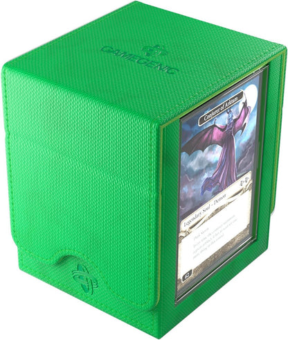 Gamegenic | Squire Plus 100+ XL Convertible Green Commander Deck Box | Card Holder