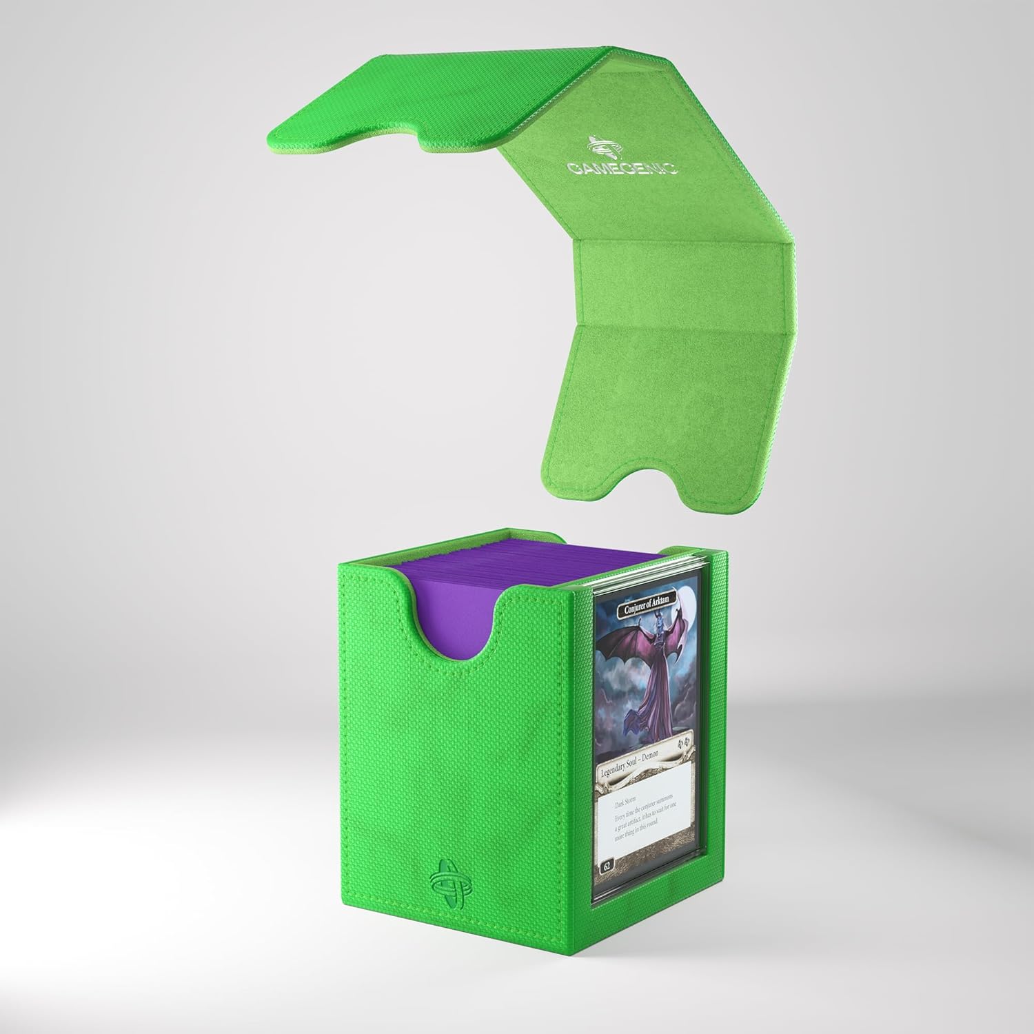 Gamegenic | Squire Plus 100+ XL Convertible Green Commander Deck Box | Card Holder
