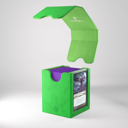 Gamegenic | Squire Plus 100+ XL Convertible Green Commander Deck Box | Card Holder