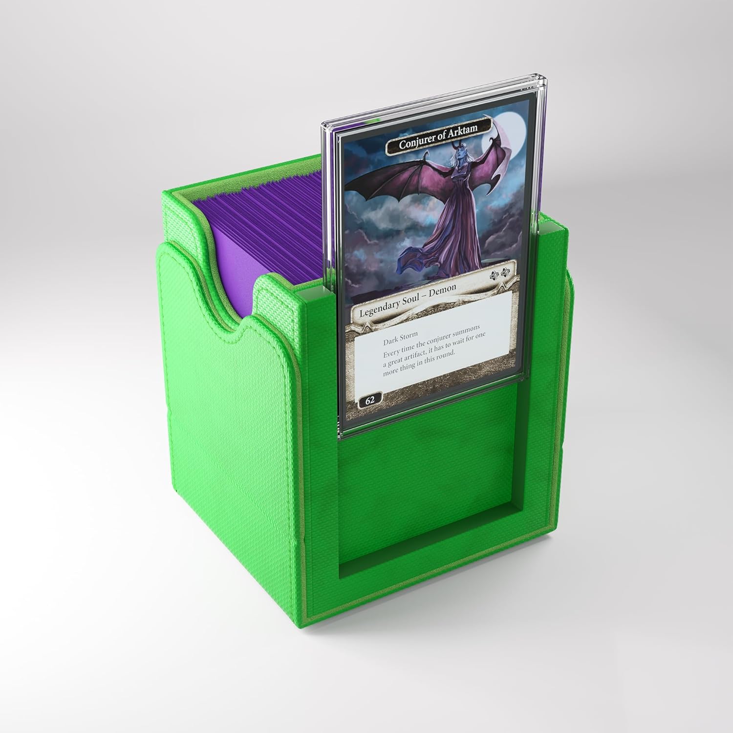 Gamegenic | Squire Plus 100+ XL Convertible Green Commander Deck Box | Card Holder