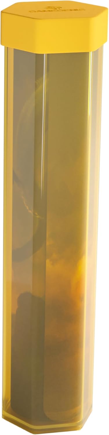 Gamegenic | Yellow Playmat Tube | Card Game Accessory