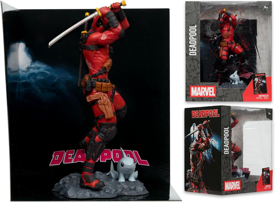 McFarlane Marvel Deadpool 1:10th Scale Collectible with Scene (Deadpool #1) Toys