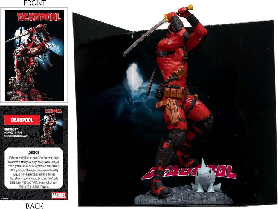 McFarlane Marvel Deadpool 1:10th Scale Collectible with Scene (Deadpool #1) Toys