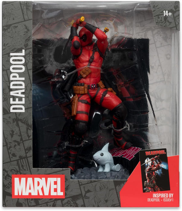 McFarlane Marvel Deadpool 1:10th Scale Collectible with Scene (Deadpool #1) Toys