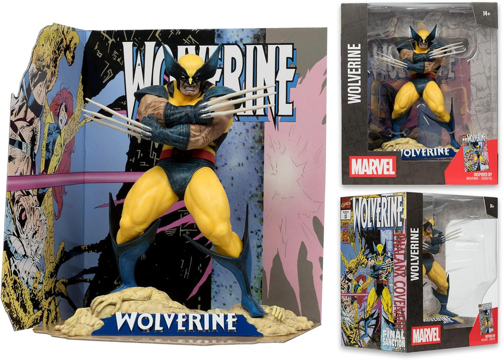 McFarlane Marvel Wolverine 1:10th Scale Collectible with Scene (Wolverine #85) Toys