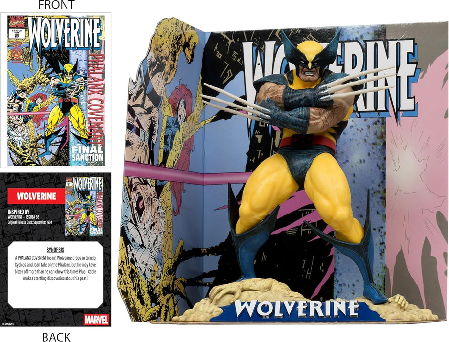 McFarlane Marvel Wolverine 1:10th Scale Collectible with Scene (Wolverine #85) Toys
