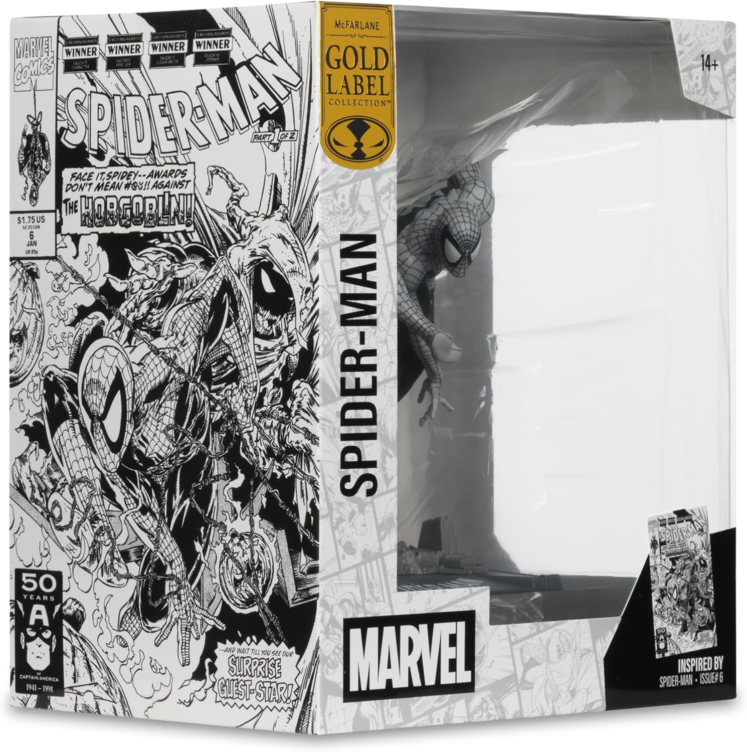 Marvel Collection PVC Statue 1/10 Spider-Man (Spider-Man #6) (Line Art) (Gold Label) 10 cm