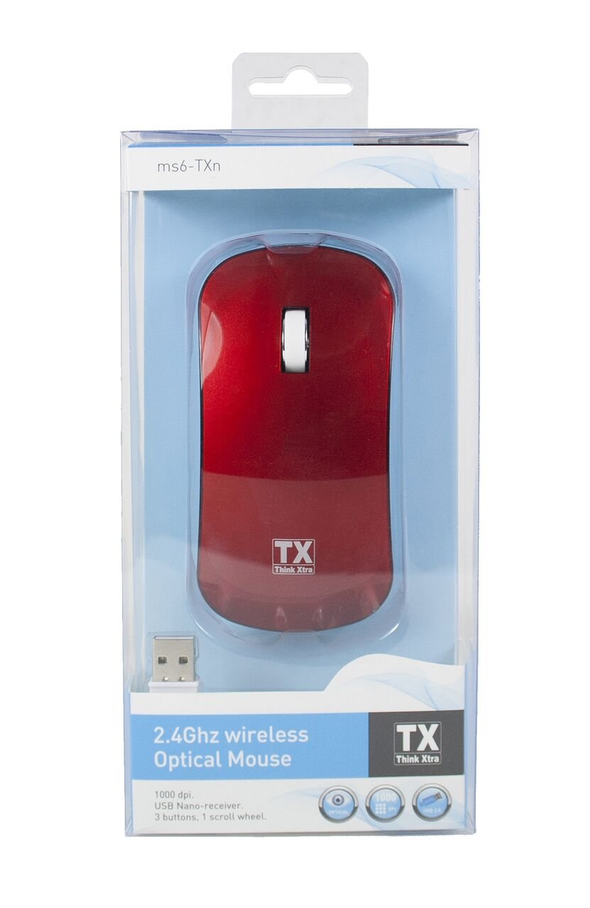 TX MS6TXN Wireless Optical Mouse red