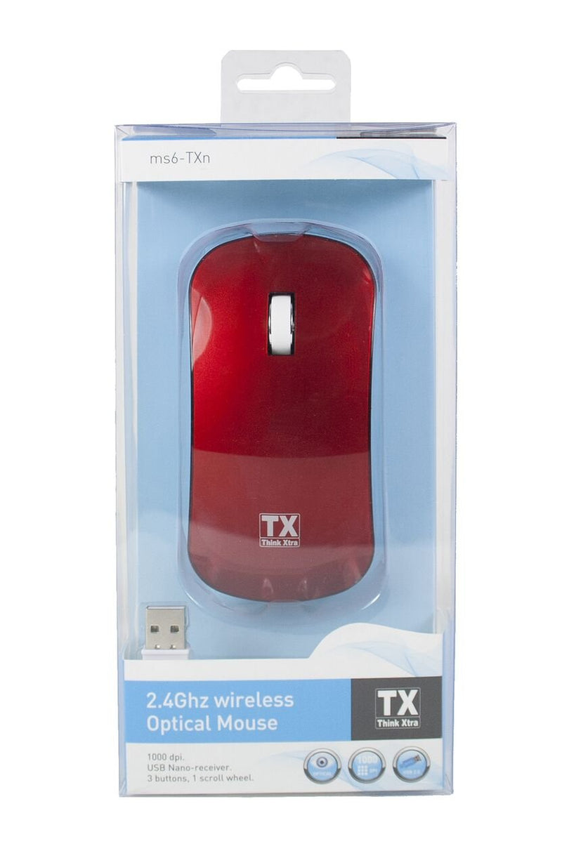 TX MS6TXN Wireless Optical Mouse red
