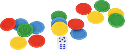 HTI 1372492 Toys Traditional Games Ludo Family Board Game Set, Multicolor, 35.5 x 35.5 x 5 cm