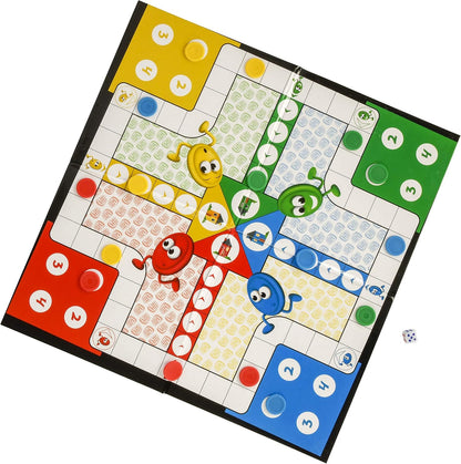 HTI 1372492 Toys Traditional Games Ludo Family Board Game Set, Multicolor, 35.5 x 35.5 x 5 cm