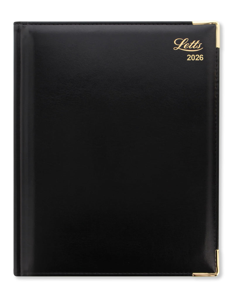 Letts of London Lexicon Quarto week to view with appointments 2026 diary - Black 26-TL3YBK