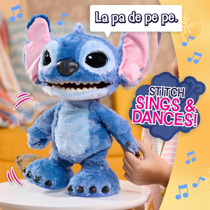 Disney Stitch Ultimate Stitch Interactive 17" Plush Toy, 100+ Sounds & Reactions, Inspired by Disney’s Live-Action Lilo & Stitch Film, New Movie Toy for Fans, Girls, Boys, Kids 3 and Up