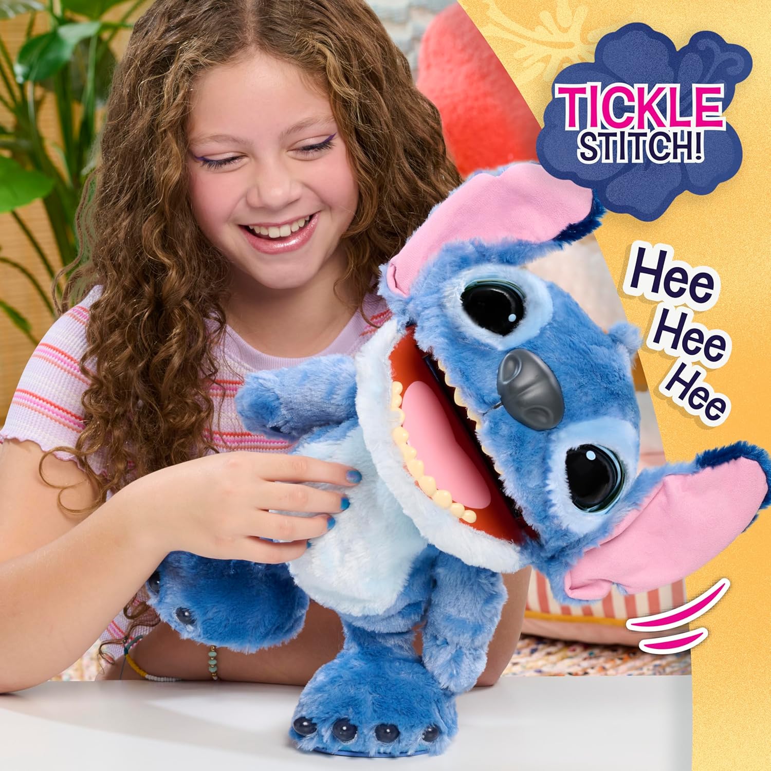 Disney Stitch Ultimate Stitch Interactive 17" Plush Toy, 100+ Sounds & Reactions, Inspired by Disney’s Live-Action Lilo & Stitch Film, New Movie Toy for Fans, Girls, Boys, Kids 3 and Up