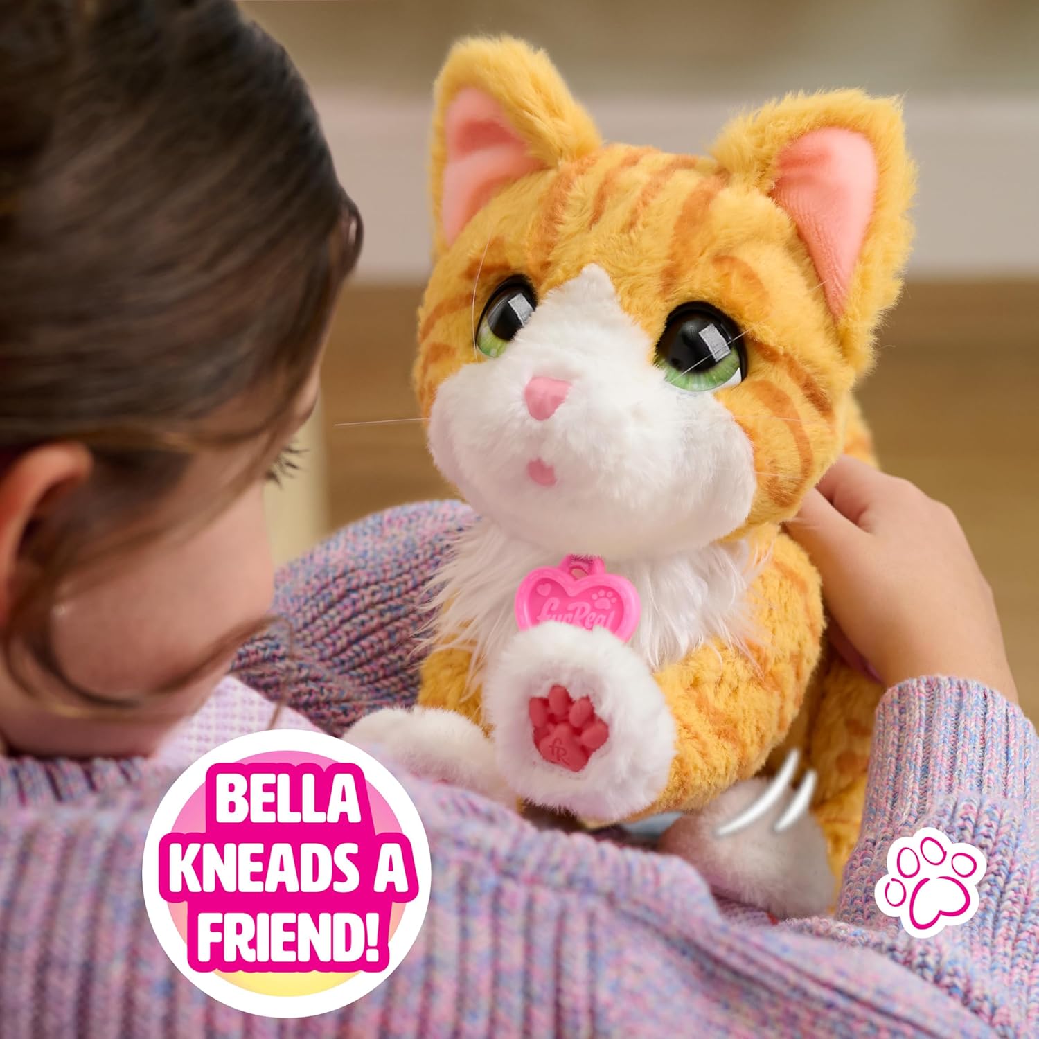 Just Play furReal Bella the Biscuit-Making Kitty, 10 Inch Interactive Cat Toy, for Boys and Girls, Ages 4 and Up