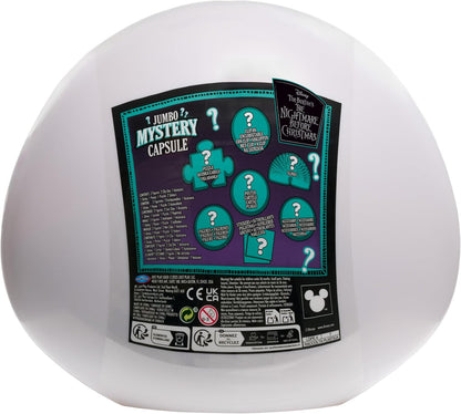Just Play Disney Tim Burton's The Nightmare Before Christmas Jumbo Mystery Capsule, 8 Surprises Inside, Collectible Figures, Blind Box, Toy for Fans, Boys, Girls, Kids Ages 3 and Up