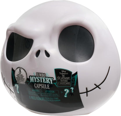 Just Play Disney Tim Burton's The Nightmare Before Christmas Jumbo Mystery Capsule, 8 Surprises Inside, Collectible Figures, Blind Box, Toy for Fans, Boys, Girls, Kids Ages 3 and Up