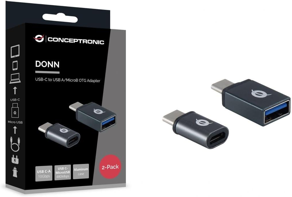 Conceptronic Adattatore USB-C -> USB 3.0 + Micro USB 2 pz