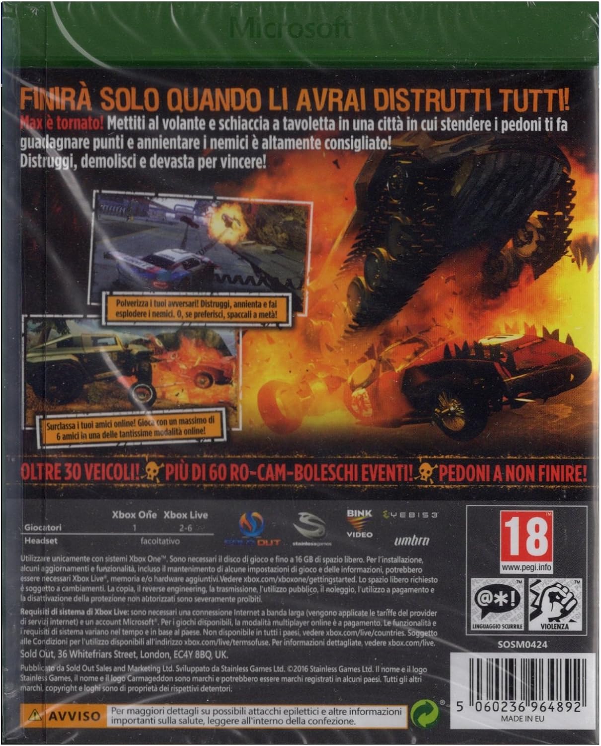 Carmageddon Max Damage - Xbox One