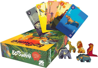 25th Century Games Botswana – Animal Collecting Strategy Card Game by Reiner Knizia Ages 7+ | 2–5 Players | 20–30 Min Playtime
