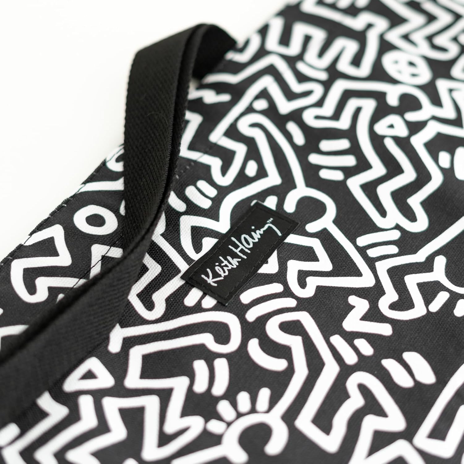 Grupo Erik: Tote Bag KEITH HARING | borsa shopper bag arte pop 37x42cm, Borsa Tote 100% cotone, 2 manici |Borsa tela, borsa donna, tote bag università