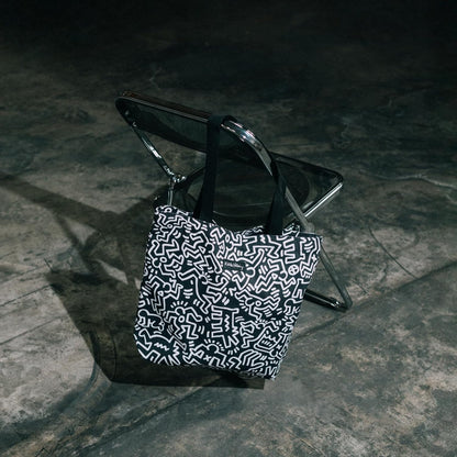 Grupo Erik: Tote Bag KEITH HARING | borsa shopper bag arte pop 37x42cm, Borsa Tote 100% cotone, 2 manici |Borsa tela, borsa donna, tote bag università