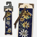 IF Vintage Bookmarks - Bees & Flowers, Cardboard, 12 Pcs with Brass Eyelet, Old Gold Ribbon, Faux Printed Metal Corner Detailing