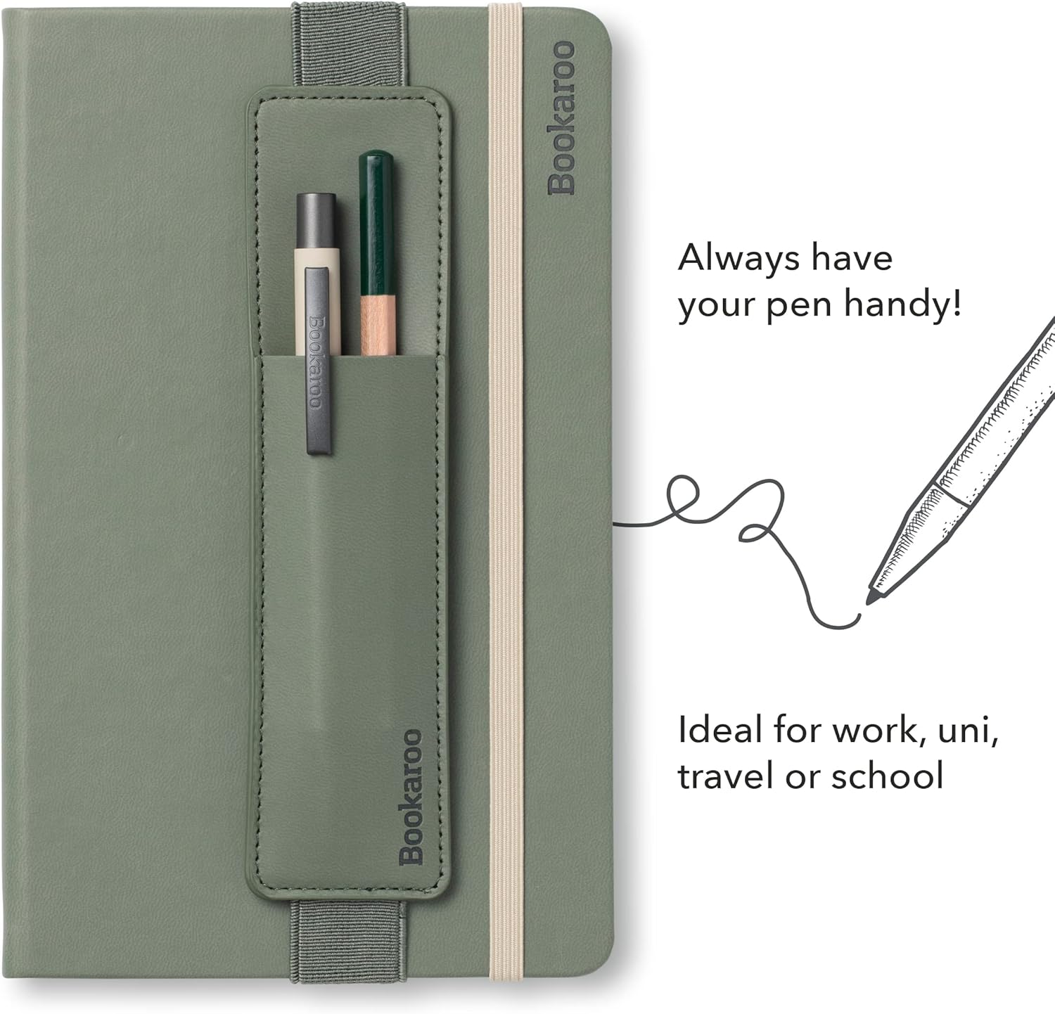 IF Bookaroo Pen Pouch - Fern