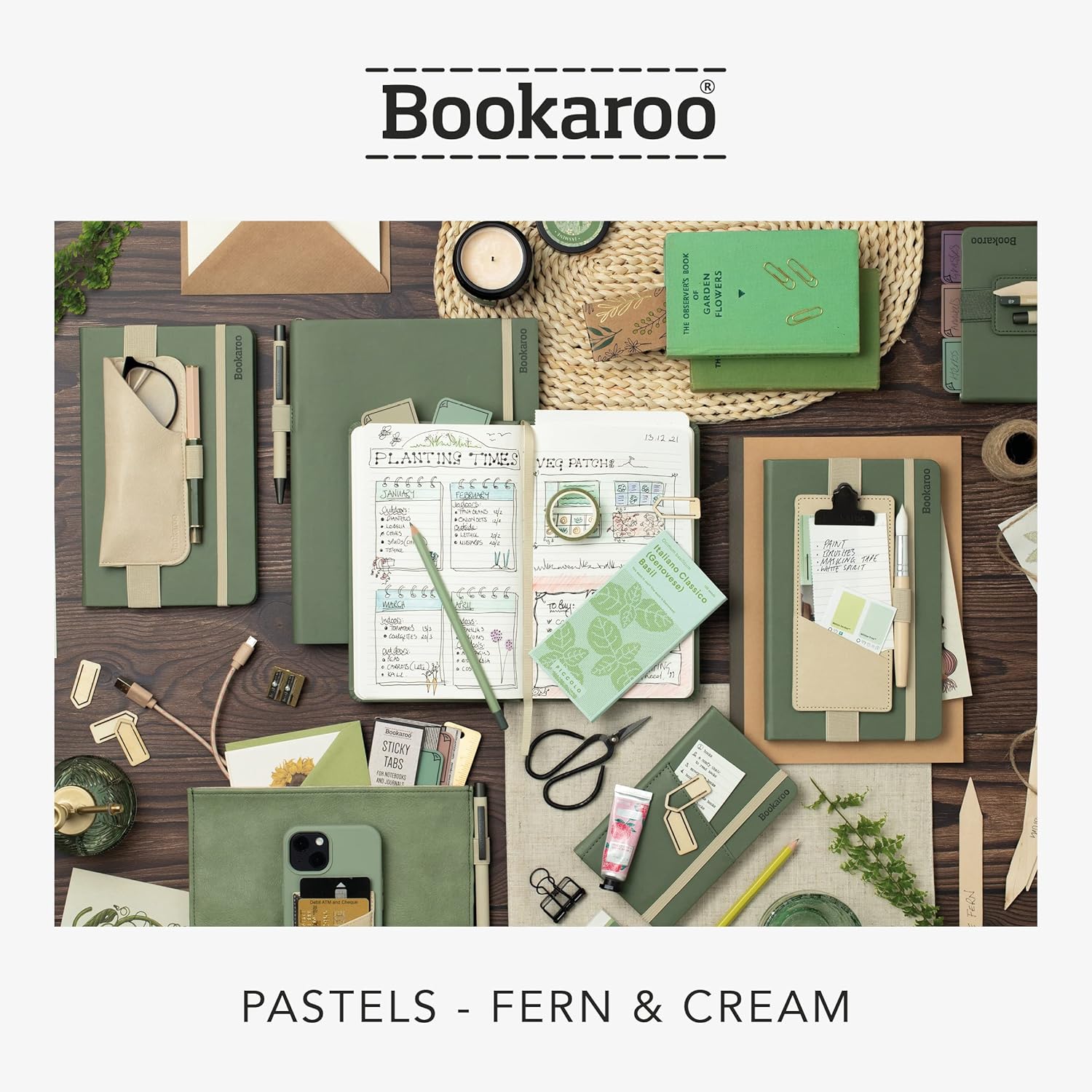 IF Bookaroo Pen Pouch - Fern