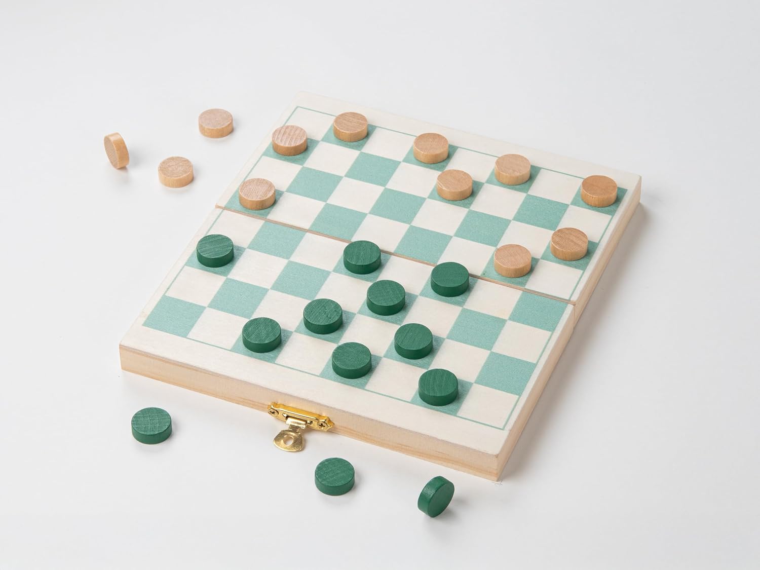 Recent Toys On-The-Go DraughtsTravel Board Set Game -Travel Draughts Set with Folding/Portable Storage Board-Traditional Strategy Game for Kids/Children/Adults