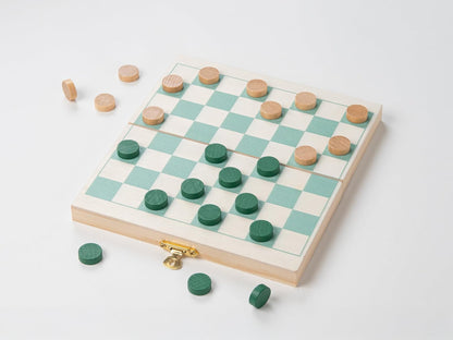 Recent Toys On-The-Go DraughtsTravel Board Set Game -Travel Draughts Set with Folding/Portable Storage Board-Traditional Strategy Game for Kids/Children/Adults
