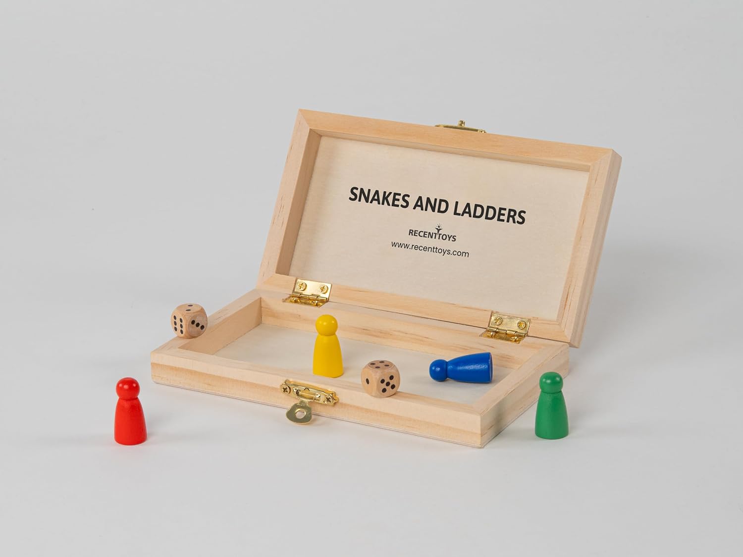 Recent Toys On-The-Go Snakes & LaddersTravel Board Set Game -Travel Snakes & Ladders Set with Folding/Portable Storage Board-Traditional Strategy Game for Kids/Children/Adults