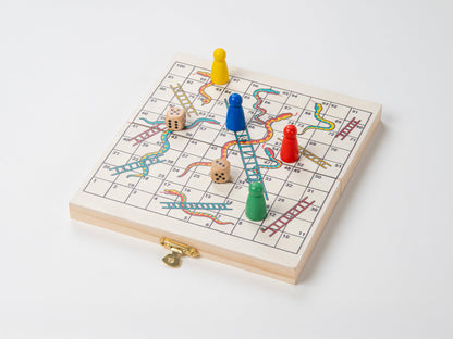Recent Toys On-The-Go Snakes & LaddersTravel Board Set Game -Travel Snakes & Ladders Set with Folding/Portable Storage Board-Traditional Strategy Game for Kids/Children/Adults
