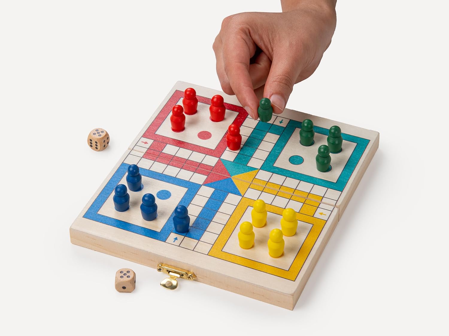 Recent Toys On-The-Go LudoTravel Board Set Game -Travel Ludo Set with Folding/Portable Storage Board-Traditional Strategy Game for Kids/Children/Adults