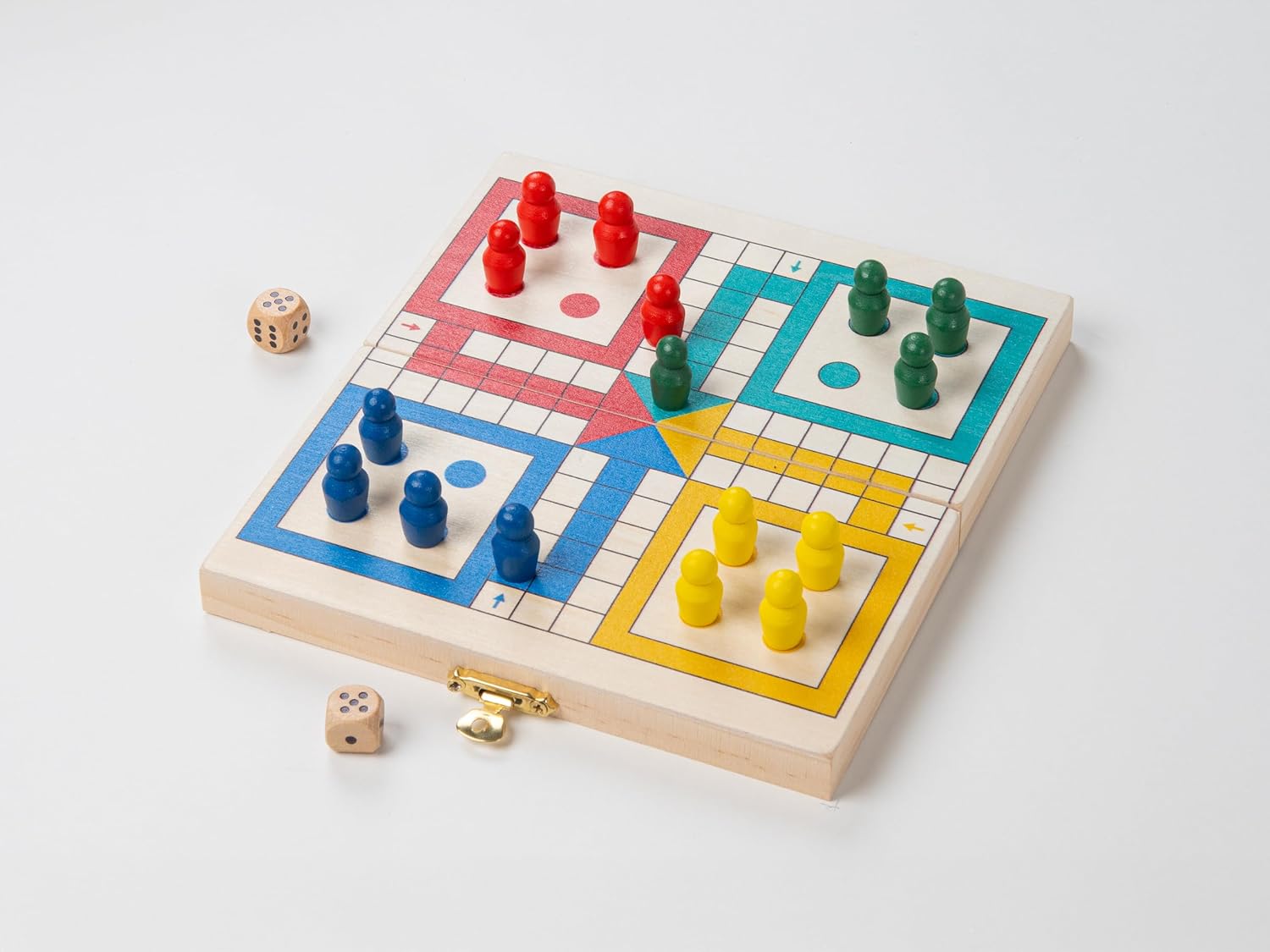 Recent Toys On-The-Go LudoTravel Board Set Game -Travel Ludo Set with Folding/Portable Storage Board-Traditional Strategy Game for Kids/Children/Adults