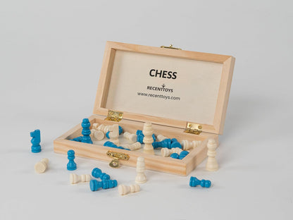 Recent Toys On-The-Go Chess Travel Board Set Game -Travel Chess Set with Folding/Portable Storage Board-Traditional Strategy Game for Kids/Children/Adults