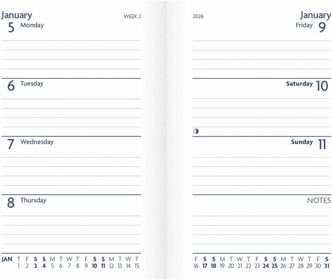 Carousel Worldwide, Charcoal 2026 Pocket Diary Planner
