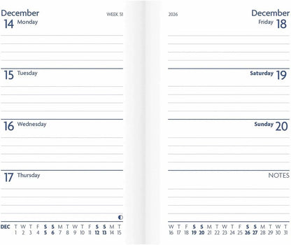 Carousel Worldwide, Charcoal 2026 Pocket Diary Planner