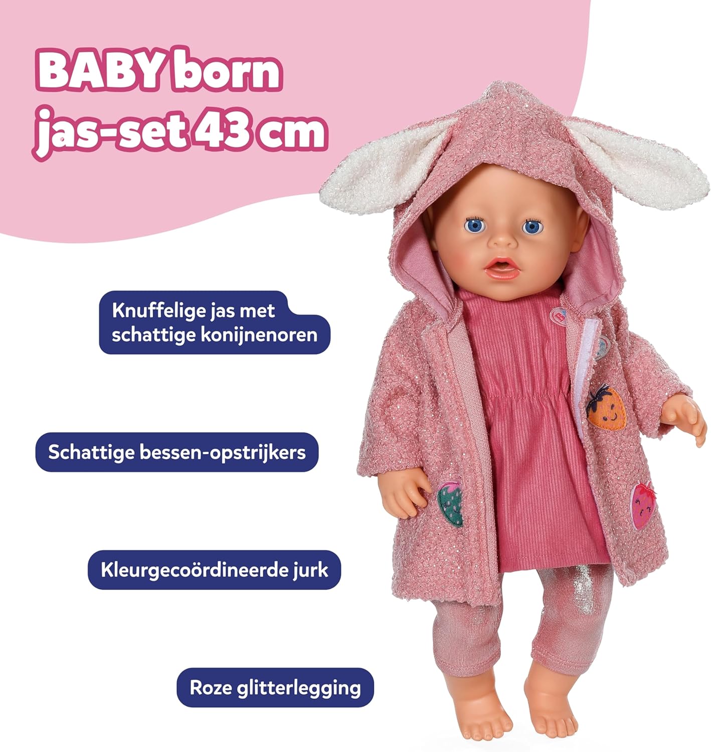 Baby Born - Coat Set With Dress 43Cm (839416)