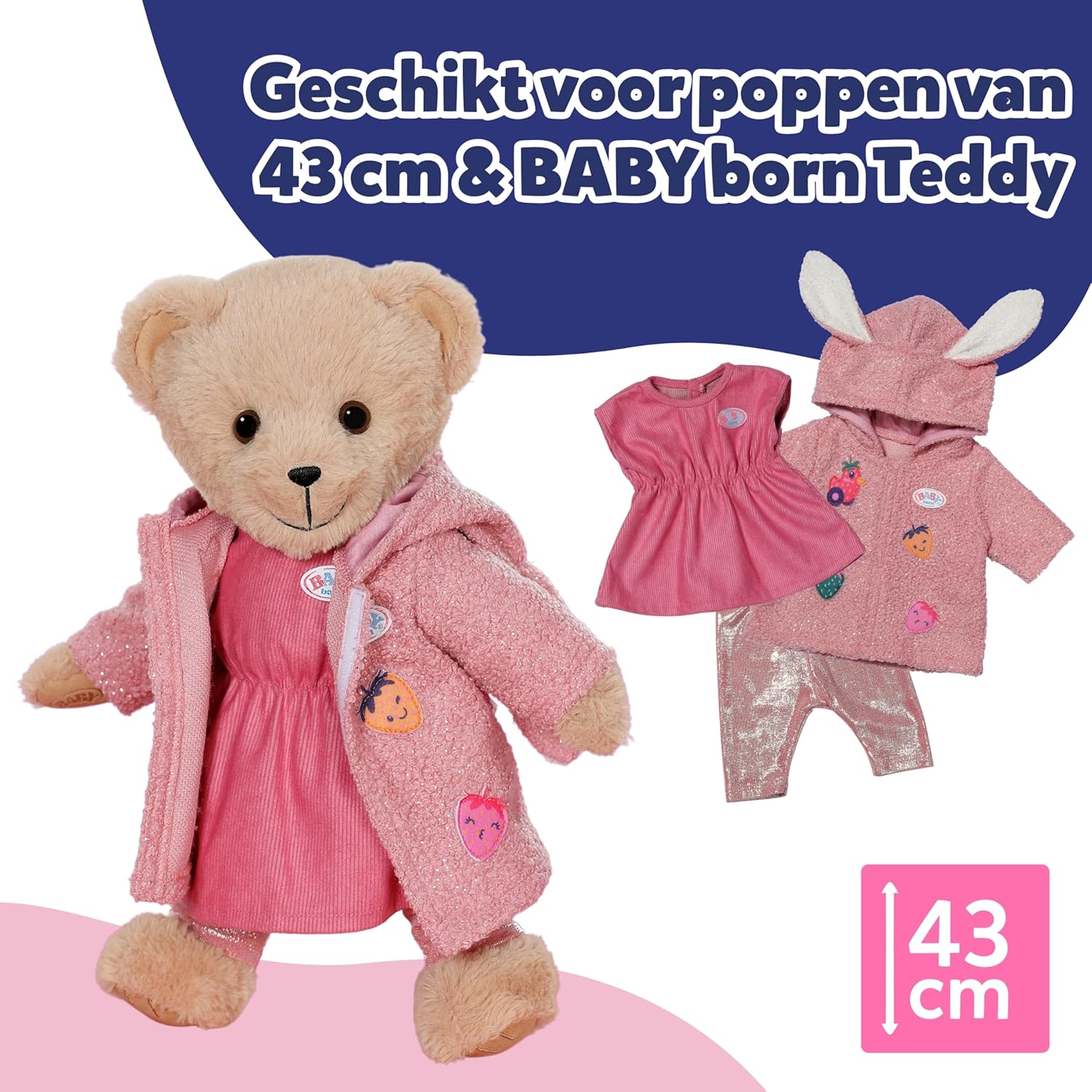 Baby Born - Coat Set With Dress 43Cm (839416)
