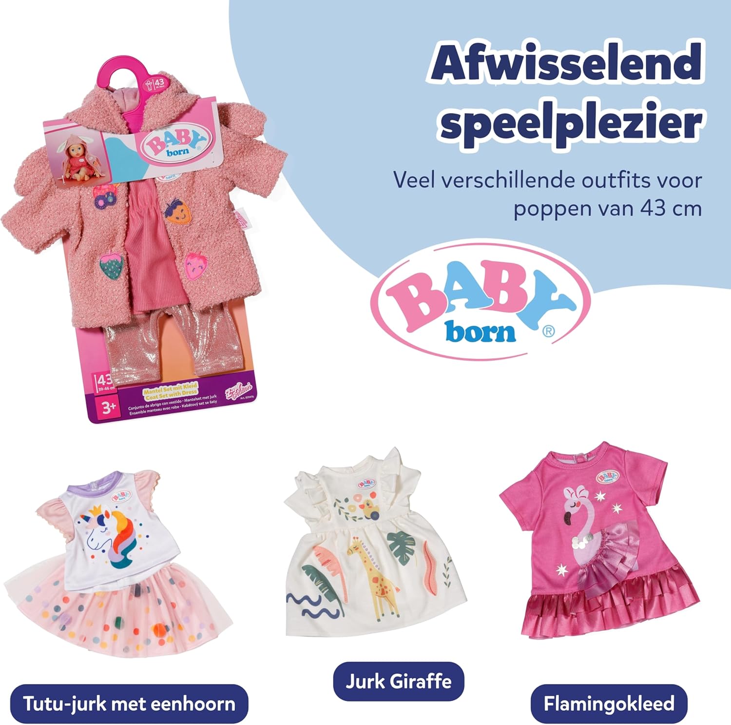 Baby Born - Coat Set With Dress 43Cm (839416)