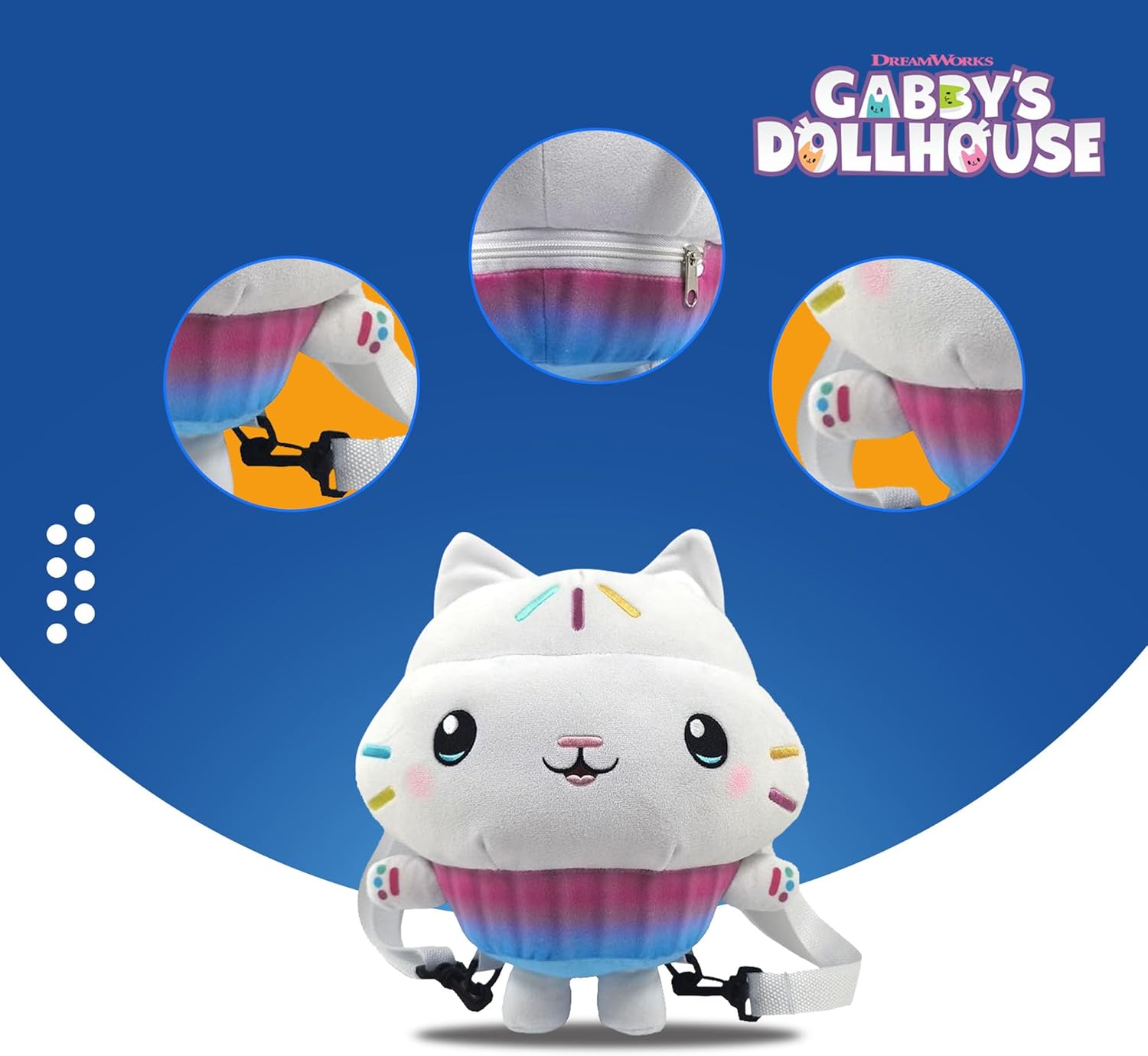 Canenco - Gabby\`s Poppenhuis Rugtas 3D Pluche Cakey