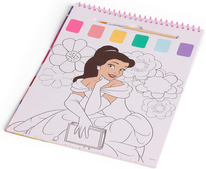 Disney Prinses - Waterverf Kleurboek met Penseel - 24 Magische Aquarelplaten - Klaar voor Gebruik met Water - Creatief Speelgoed vanaf 3 Jaar (DP24355