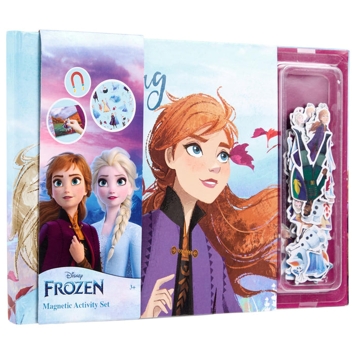 Disney Frozen FR24358 Magneetboek, magnetische activiteitenset, 40 magneten, interactief spel, creatief speelplezier, ideaal voor onderweg