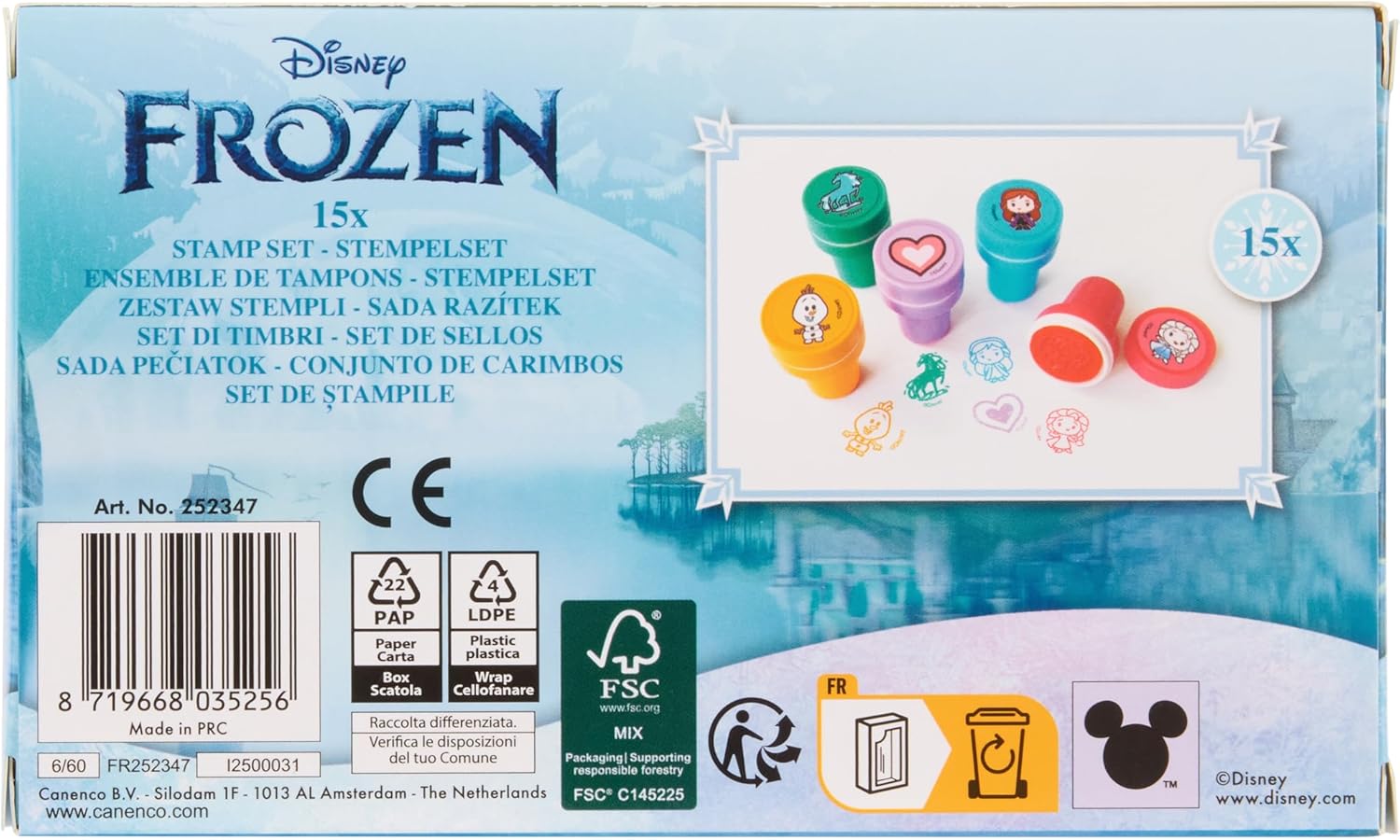 Canenco - Frozen Stempelset 15st.