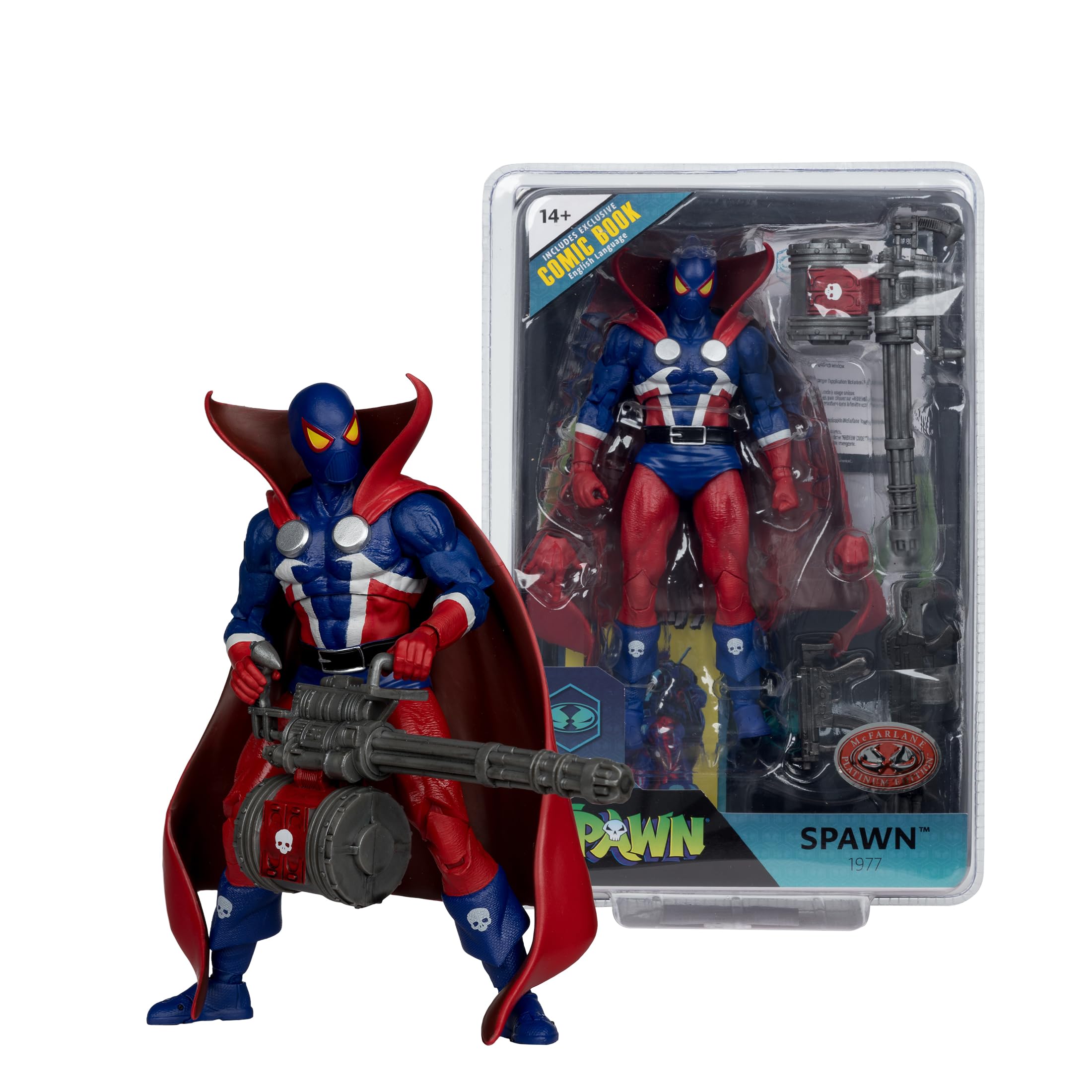 McFarlane Spawn 77 7in Action Figure with Comic Toys Digital Collectible