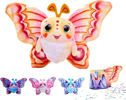 Simba - FluffyFly 4 assortimenti, morbido peluche da 12 cm, misura ali 30 cm, soffia nella confezione e prende vita, per bambini dai 3 anni, 105951575