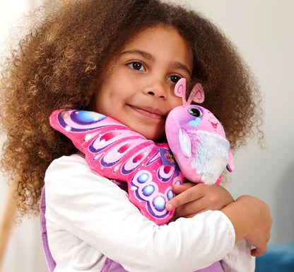 Simba - FluffyFly 4 assortimenti, morbido peluche da 12 cm, misura ali 30 cm, soffia nella confezione e prende vita, per bambini dai 3 anni, 105951575