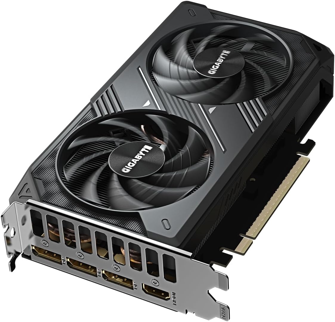 Gigabyte GeForce RTX 5060 WINDFORCE MAX OC 8G Graphics Card - 8GB GDDR7, 128bit, PCI-E 5.0, 2512MHz Core Clock, 3 x DP, 1 x HDMI, NVIDIA DLSS 4, GV-N5060WF2MAX OC-8GD